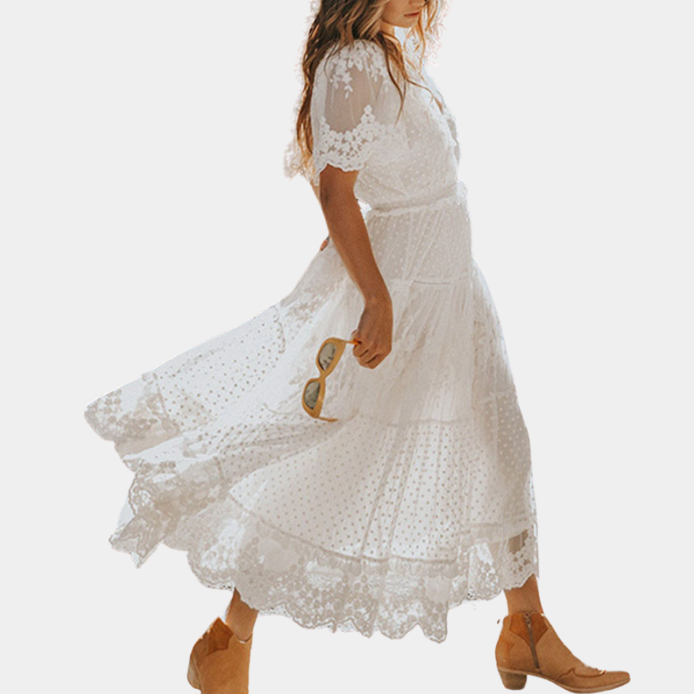 Robe en Dentelle Élégante pour Femmes - Confort et Style Intemporel