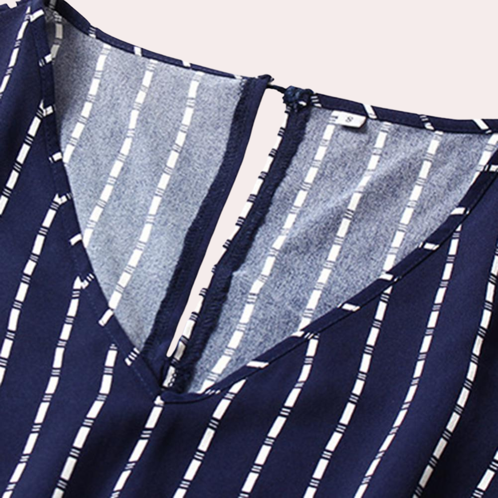Robe Midi Bohème Élégante - Soie Aérée à Col V pour l'Été