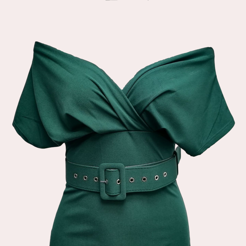 Robe de Soirée Épaule Dégagée Femme - Élégante et Confortable pour Événements Formels