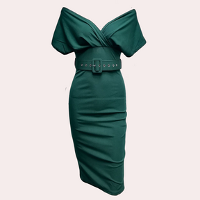 Robe de Soirée Épaule Dégagée Femme - Élégante et Confortable pour Événements Formels