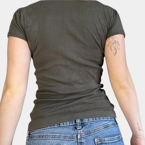 T-shirt Décontracté Femme Côtelé - Confort Estival et Style Chic