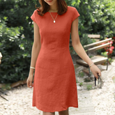 Robe A-Line Coton pour Femmes - Tissu Léger et Style Polyvalent