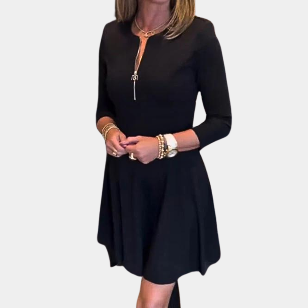 Robe A-Line Élégante pour Femmes - Tissu Luxueux et Silhouette Flatteuse