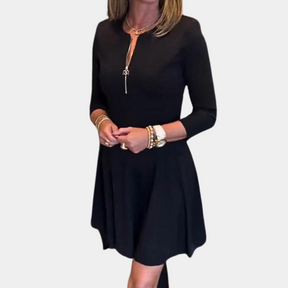 Robe A-Line Élégante pour Femmes - Tissu Luxueux et Silhouette Flatteuse