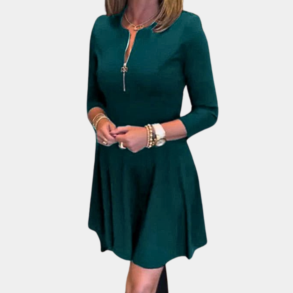 Robe A-Line Élégante pour Femmes - Tissu Luxueux et Silhouette Flatteuse