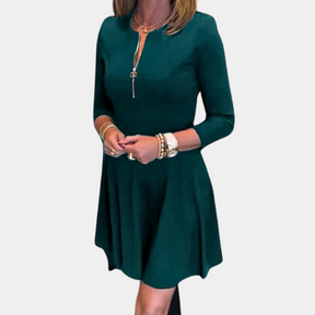 Robe A-Line Élégante pour Femmes - Tissu Luxueux et Silhouette Flatteuse