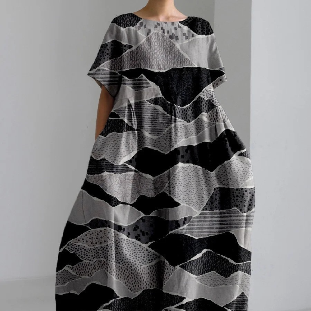 Robe Décontractée en Coton Jaune - Style Polyvalent et Confort Optimal