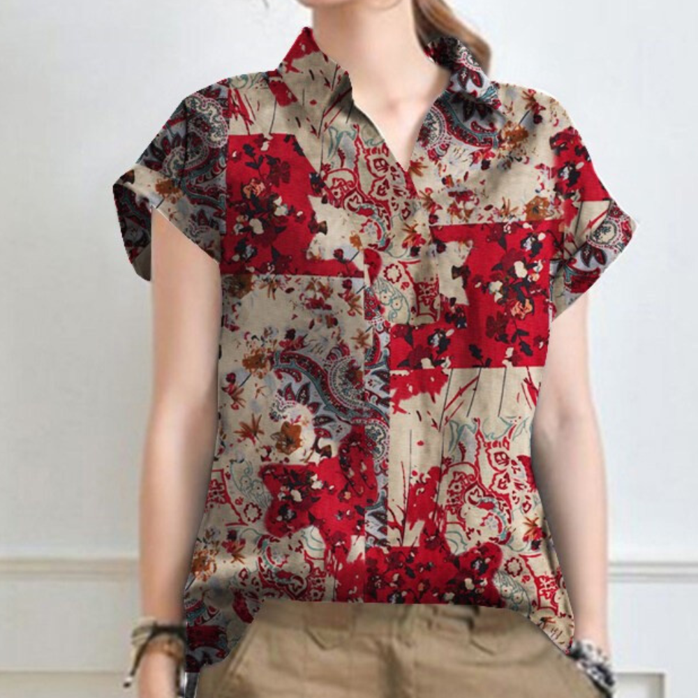 Chemise d'Été Fleurie pour Femmes - Tissu Léger et Style Polyvalent