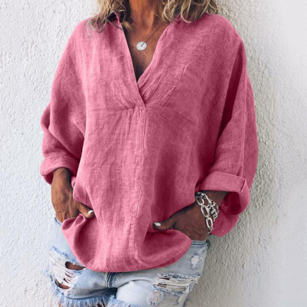 Blouse Oversize Femme en Polyester - Confort et Élégance pour Toutes les Occasions
