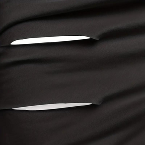 Robe Élégante Noire pour Femmes - Style Intemporel avec Encolure Ronde