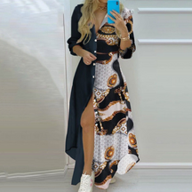 Robe Imprimée Artistique de Luxe - Style Unique et Tendance