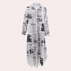 Robe Imprimée Artistique de Luxe - Style Unique et Tendance
