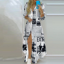 Robe Imprimée Artistique de Luxe - Style Unique et Tendance