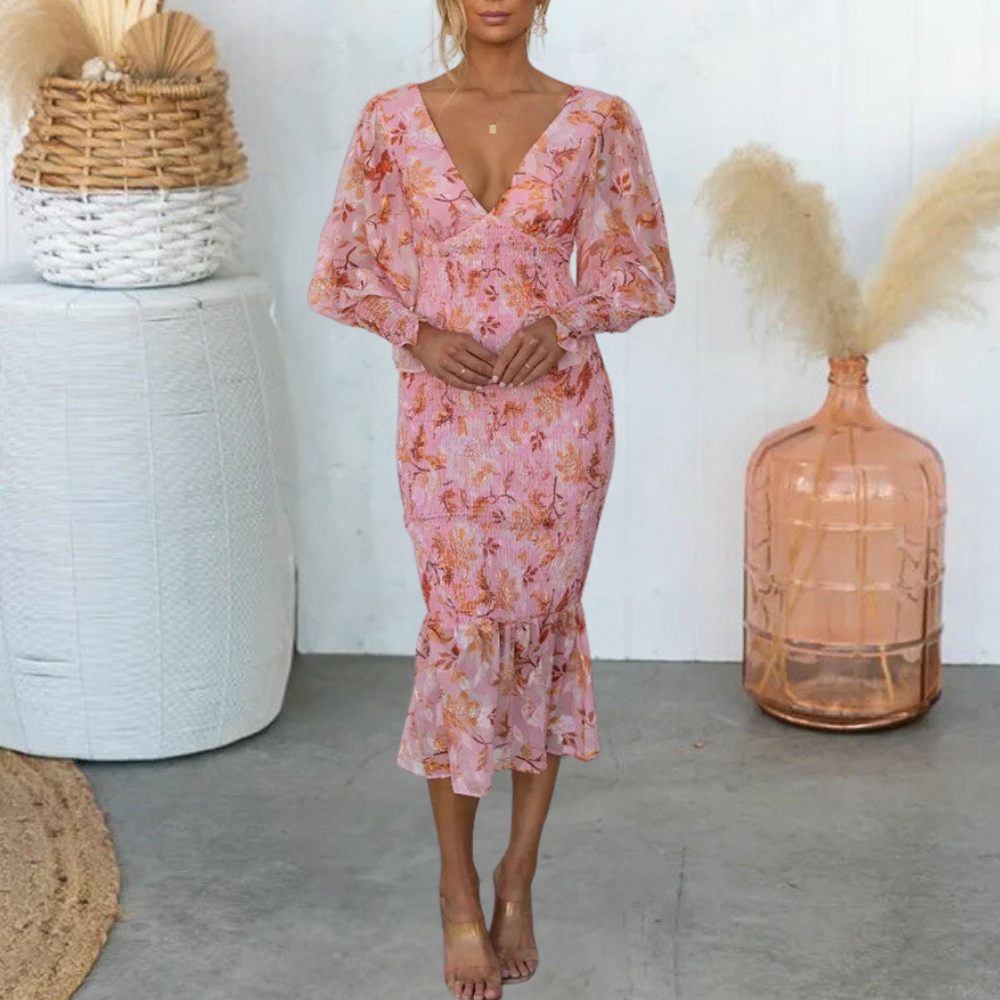 Robe à Imprimé Floral pour Femmes - Confort et Élégance au Quotidien