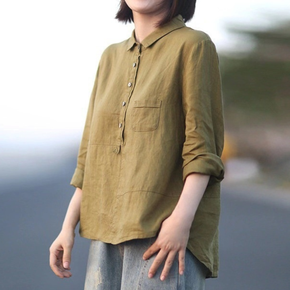 Chemise d'Été Élégante pour Femmes - Confort et Style Polyvalent au Quotidien