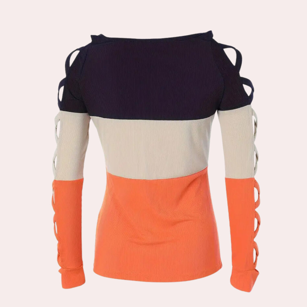 Chemise Tendance en Coton pour Femmes - Manches Croisées et Confort Optimal