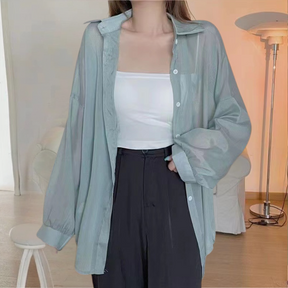 Chemise Élégante à Manches Longues - Tissu Léger et Style Polyvalent