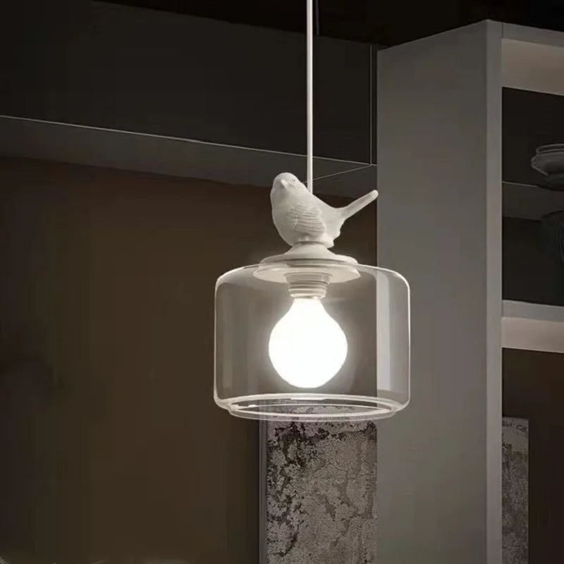 Suspension Luminaire Inspirée des Oiseaux - Ambiance Naturelle et Élégante