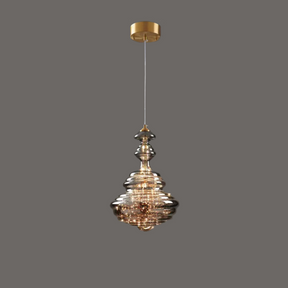 Lampe Suspendue Grise Design Élégant - Éclairage Ambiance et Matériaux Luxueux
