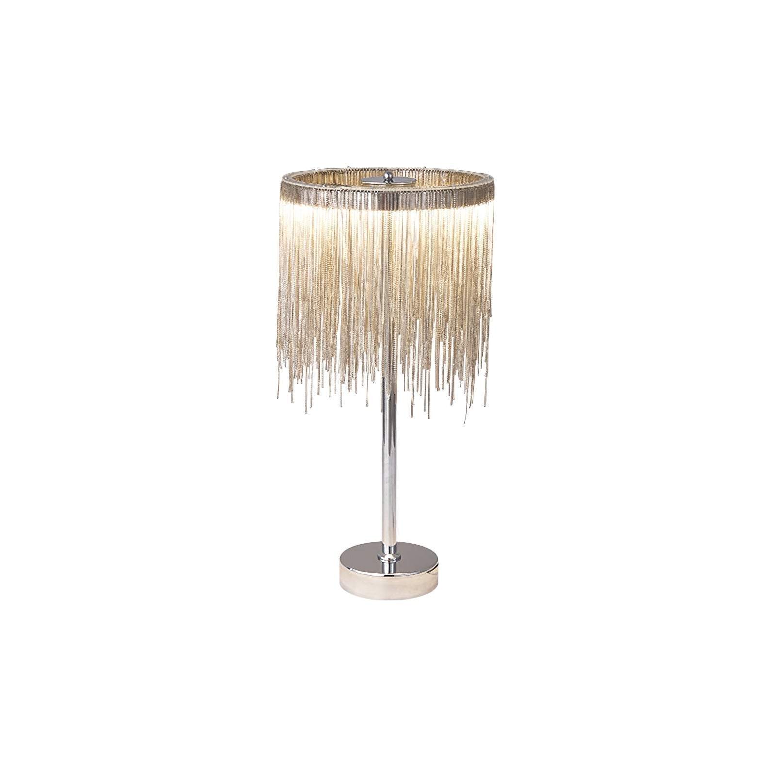Lampe de Table Chic avec Frange - Éclairage Ambiant et Design Élégant