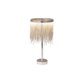 Lampe de Table Chic avec Frange - Éclairage Ambiant et Design Élégant