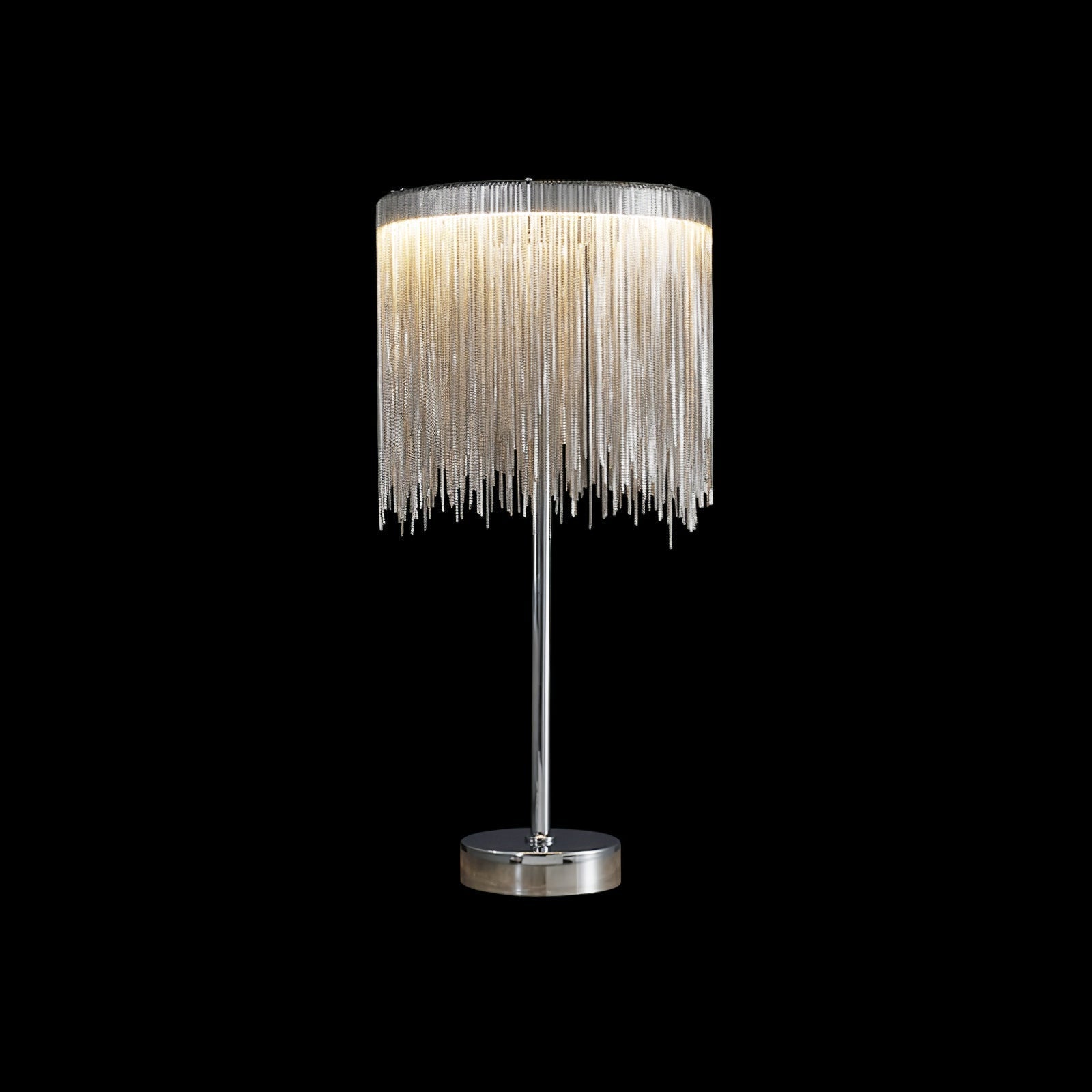 Lampe de Table Chic avec Frange - Éclairage Ambiant et Design Élégant