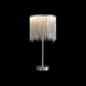 Lampe de Table Chic avec Frange - Éclairage Ambiant et Design Élégant