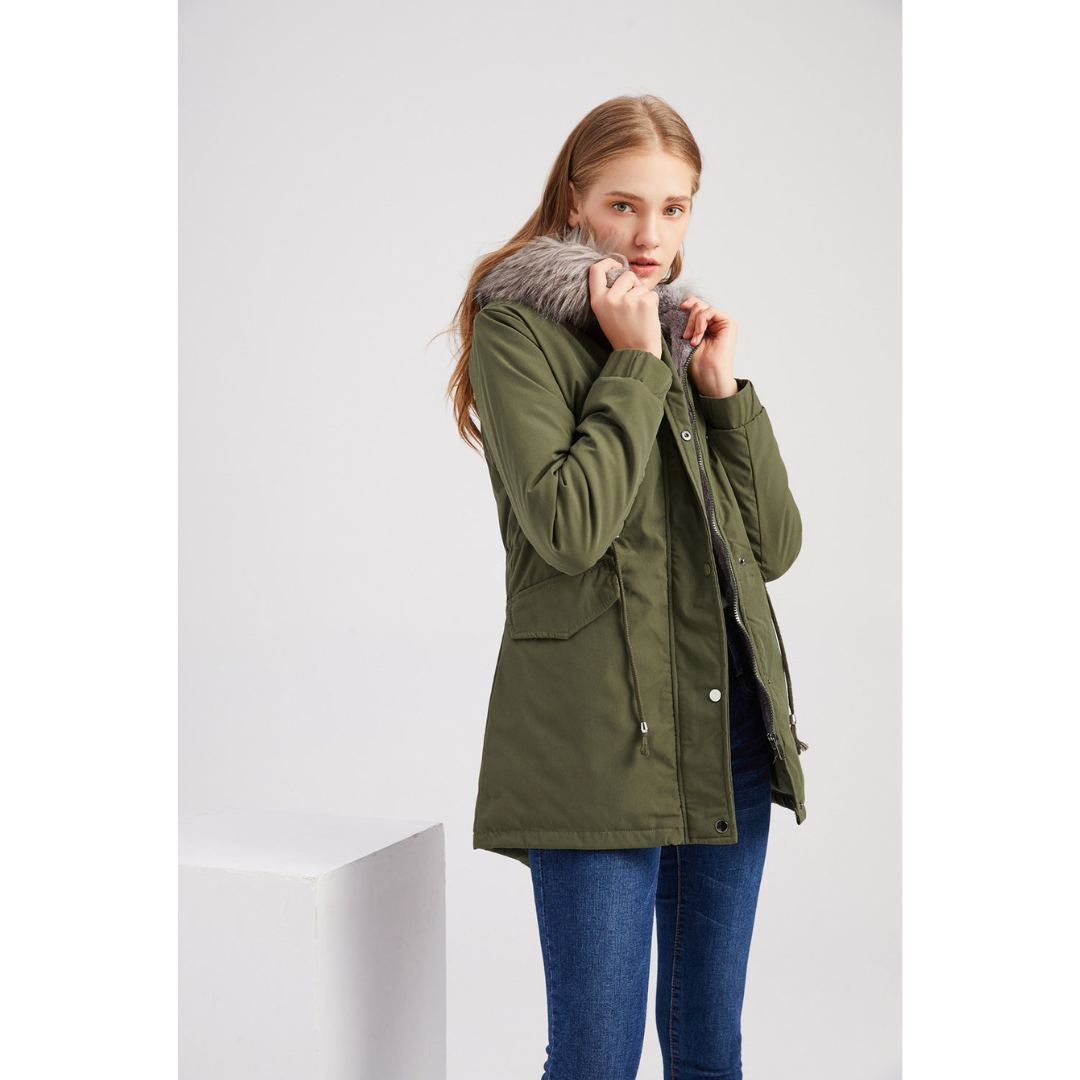 Parka d'hiver pour Femmes - Doublure Chaude et Capuche Protectrice