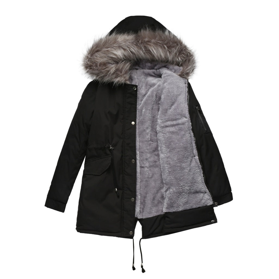 Parka d'hiver pour Femmes - Doublure Chaude et Capuche Protectrice