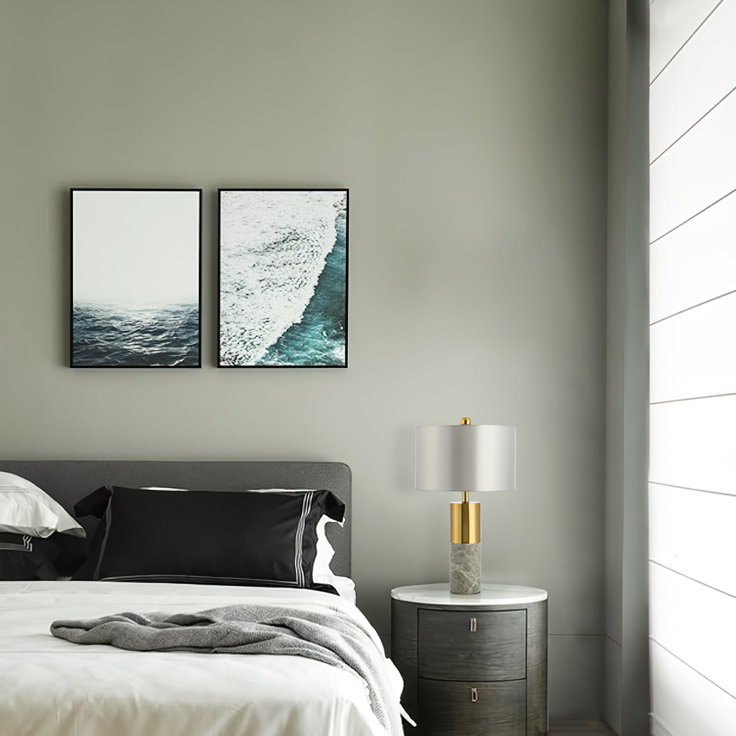 Lampe de Table en Marbre - Élégante et Apaisante pour Intérieur