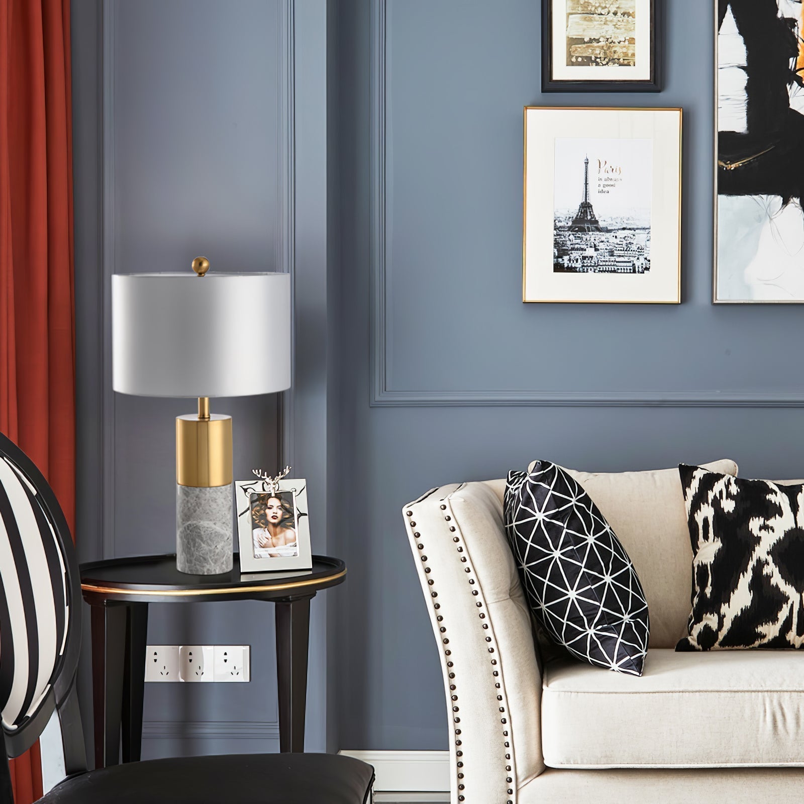 Lampe de Table en Marbre - Élégante et Apaisante pour Intérieur