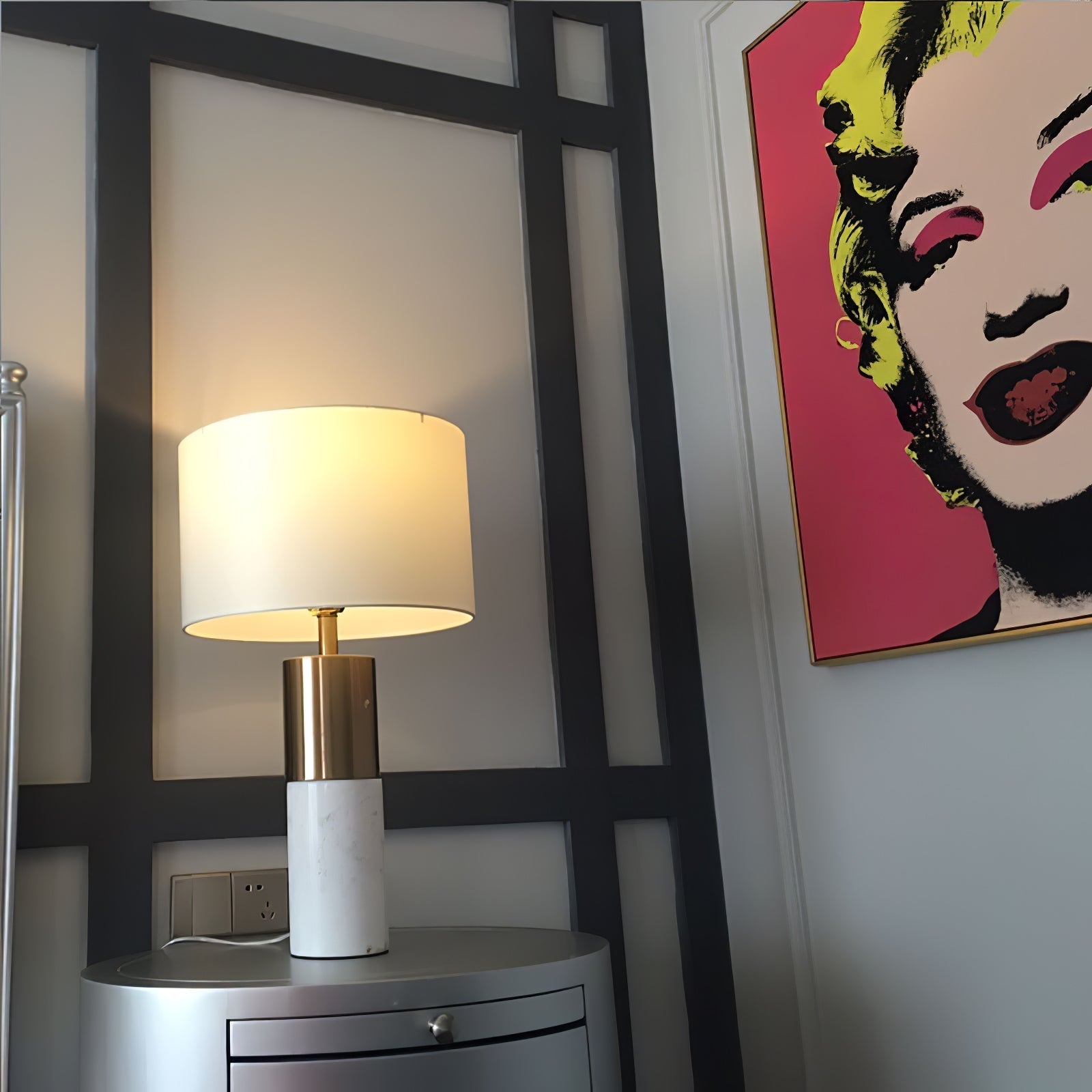 Lampe de Table en Marbre - Élégante et Apaisante pour Intérieur