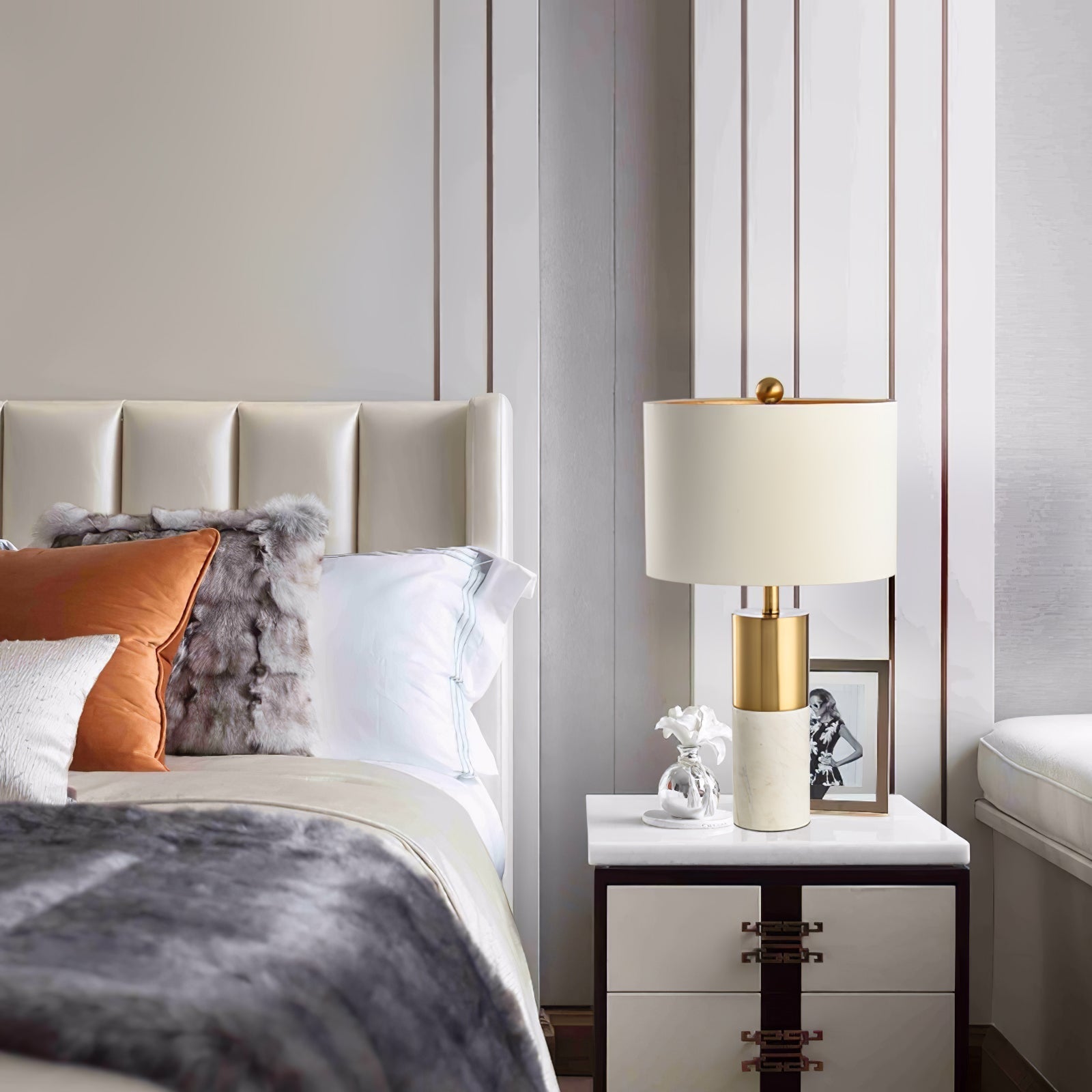 Lampe de Table en Marbre - Élégante et Apaisante pour Intérieur