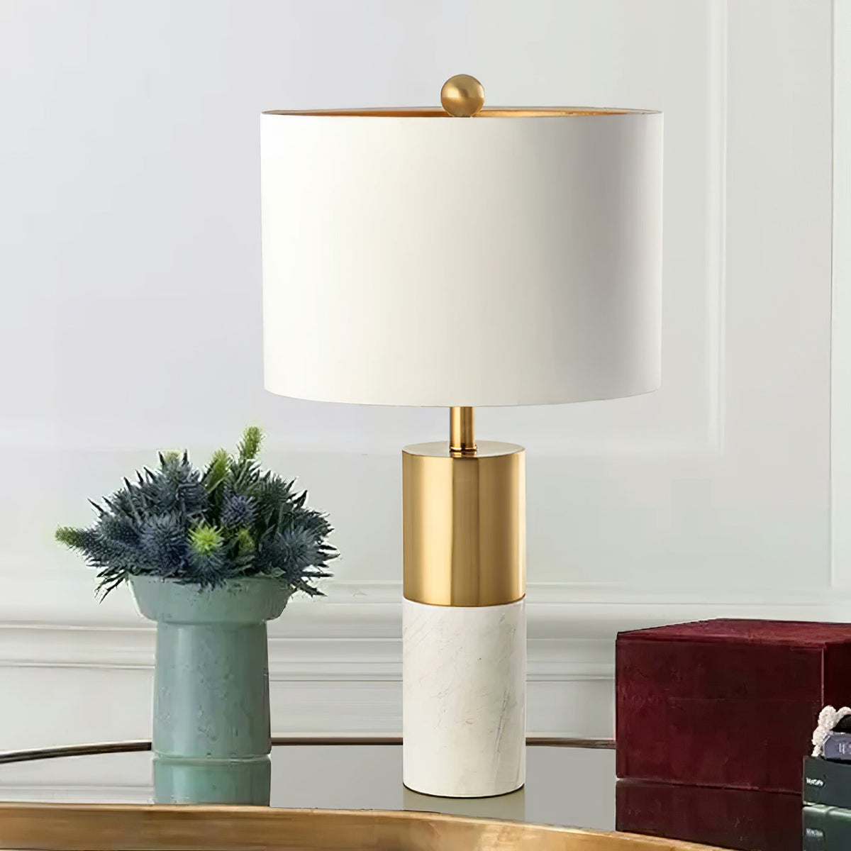 Lampe de Table en Marbre - Élégante et Apaisante pour Intérieur