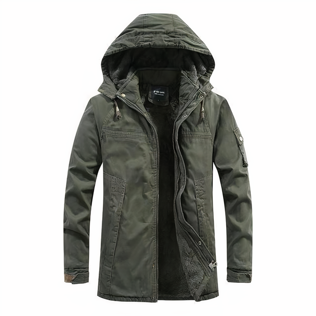 Veste d'hiver à capuche pour homme - Confort et style pour jours froids