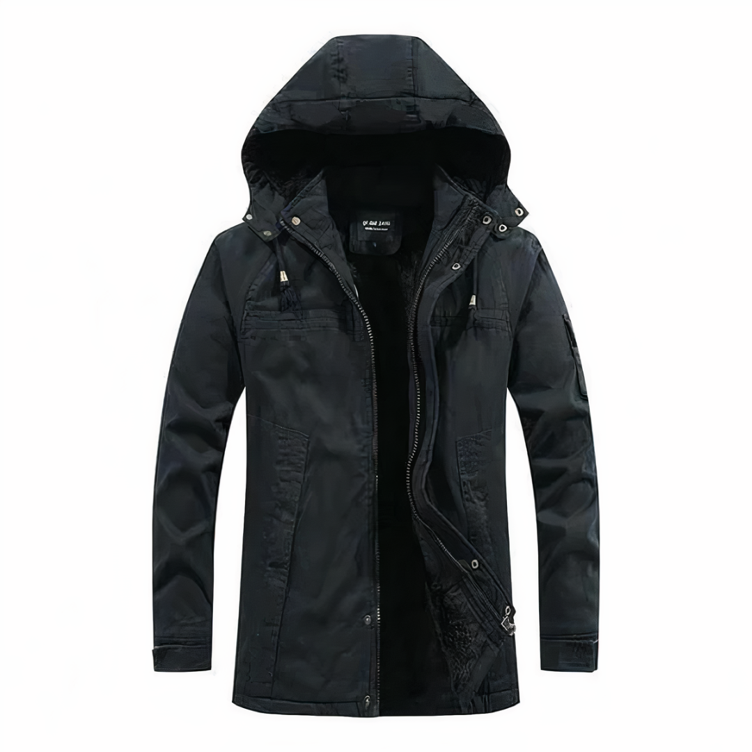 Veste d'hiver à capuche pour homme - Confort et style pour jours froids