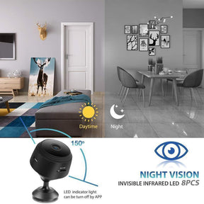 Caméra WiFi 1080p Magnétique - Vision Nocturne et Détection de Mouvement