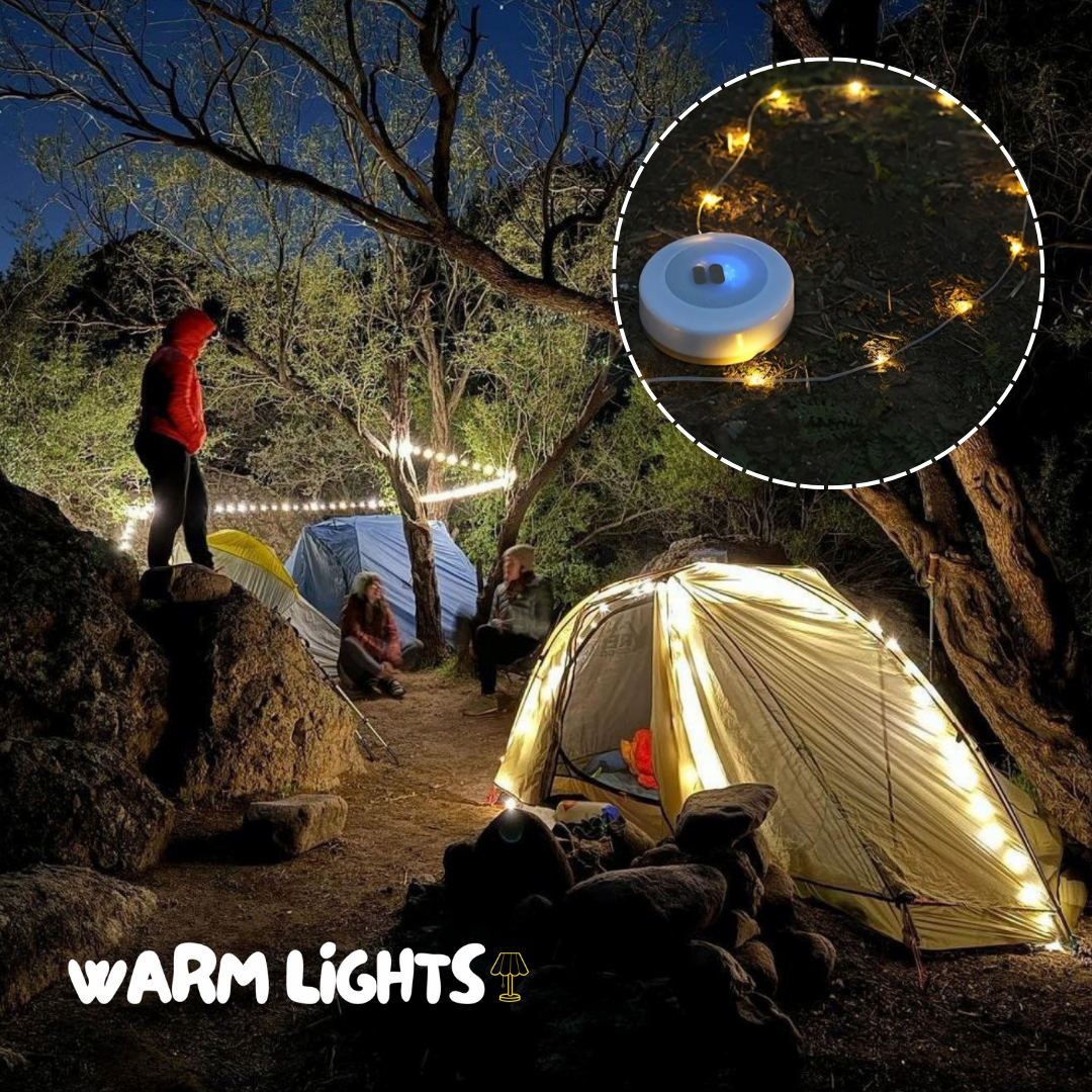 Lampe de Camping LED Rechargeable - Étanche et Autonomie de 20 Heures