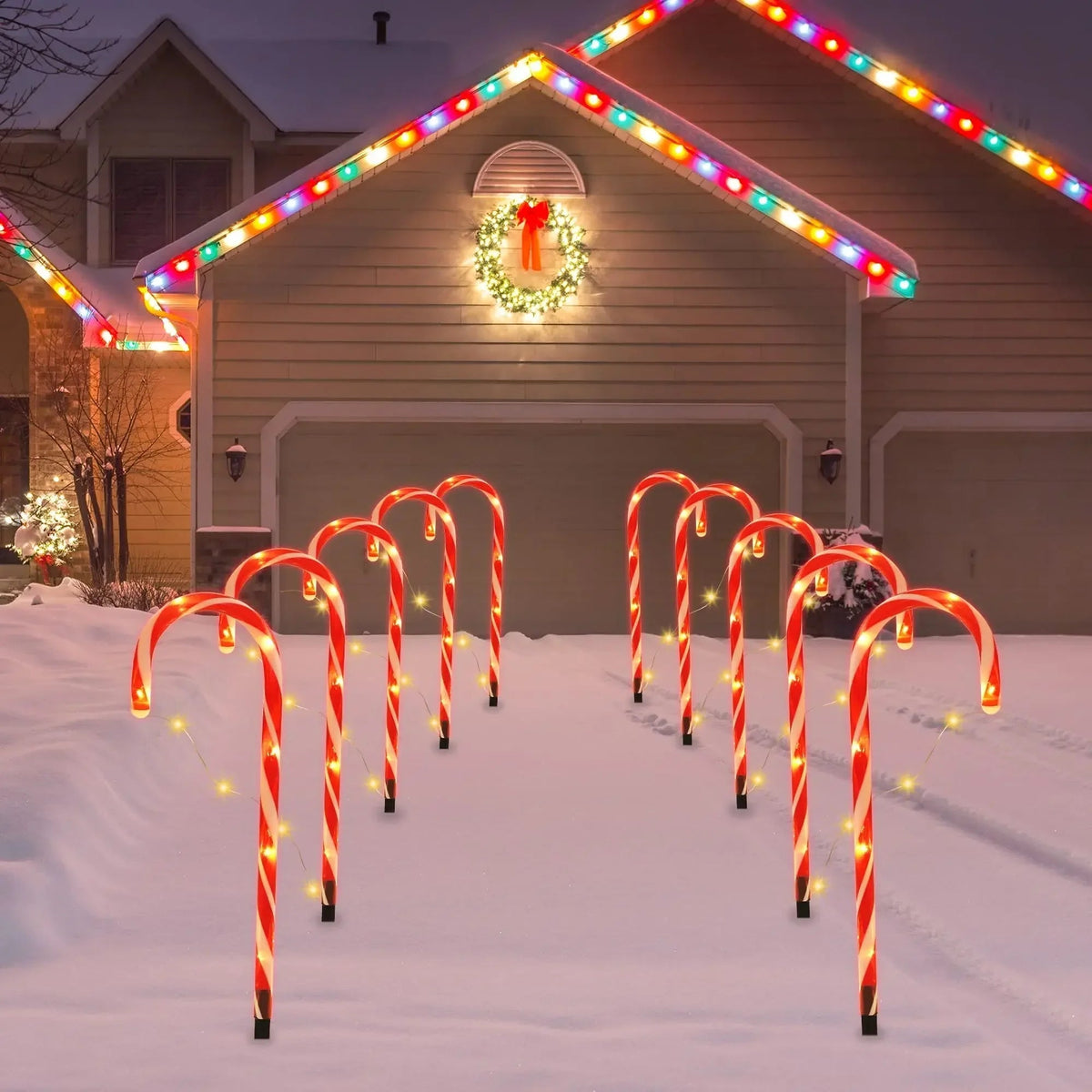 Guirlandes LED Étanches pour Noël - Éclairage Magique et Facile à Installer