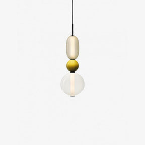 Suspension LED en Verre Coloré - Design Artistique et Hauteur Réglable