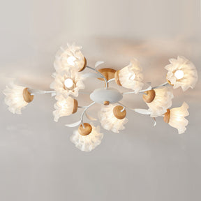 Lampe Plafonnier Floral Élégante - Design Moderne et Naturel pour Intérieur