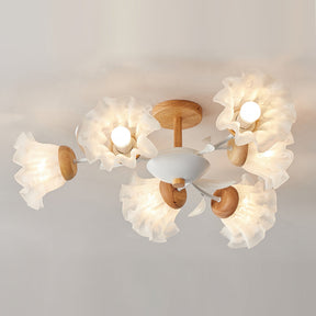 Lampe Plafonnier Floral Élégante - Design Moderne et Naturel pour Intérieur