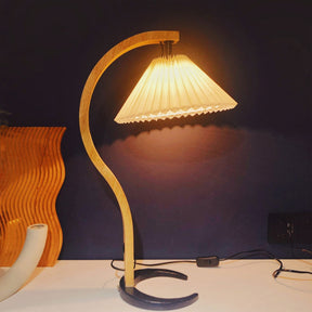 Lampe de Table en Bois Naturel - Éclairage Élégant et Ambiance Cosy