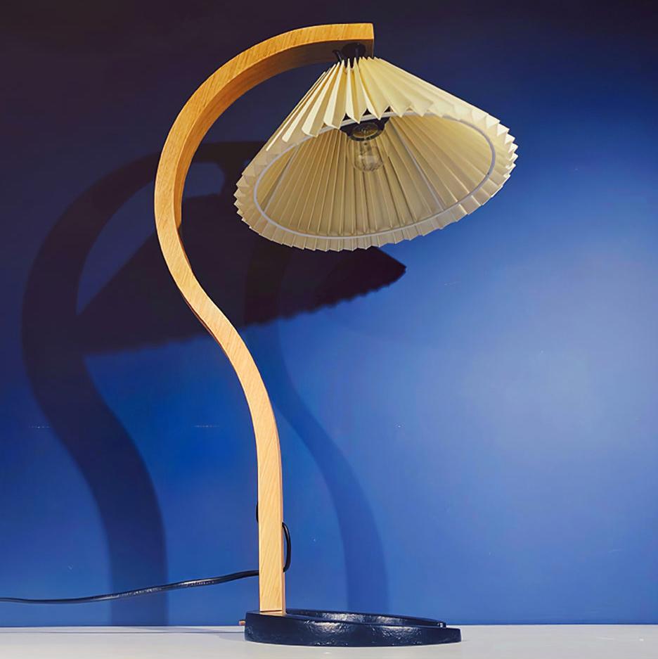 Lampe de Table en Bois Naturel - Éclairage Élégant et Ambiance Cosy