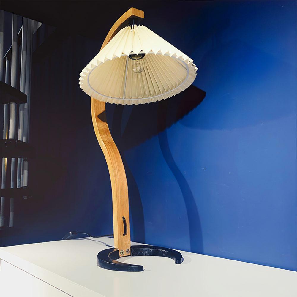 Lampe de Table en Bois Naturel - Éclairage Élégant et Ambiance Cosy
