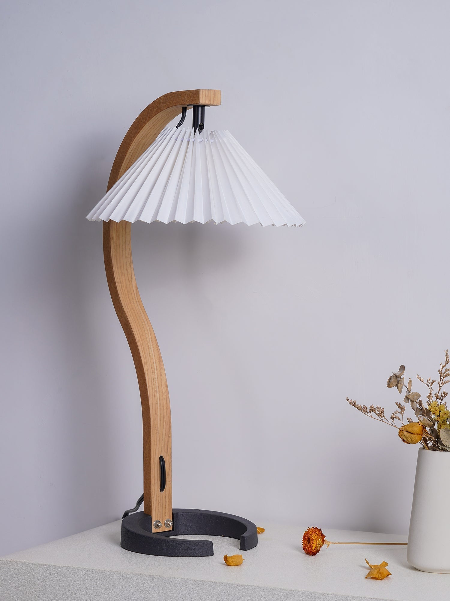 Lampe de Table en Bois Naturel - Éclairage Élégant et Ambiance Cosy