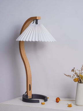 Lampe de Table en Bois Naturel - Éclairage Élégant et Ambiance Cosy
