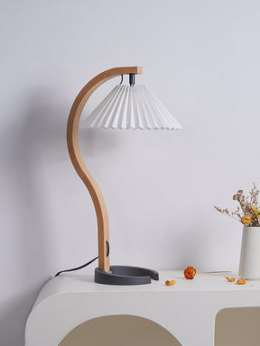 Lampe de Table en Bois Naturel - Éclairage Élégant et Ambiance Cosy