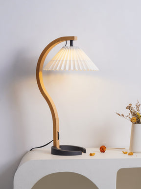 Lampe de Table en Bois Naturel - Éclairage Élégant et Ambiance Cosy