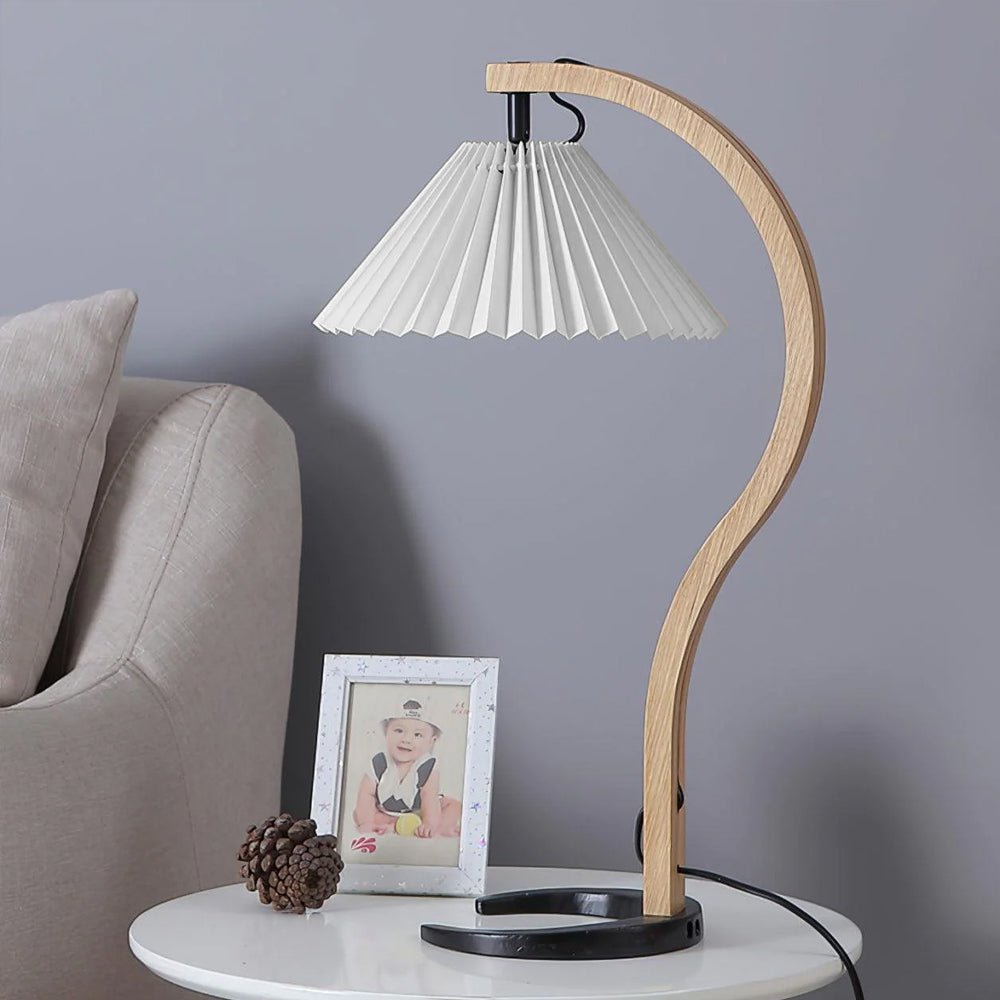 Lampe de Table en Bois Naturel - Éclairage Élégant et Ambiance Cosy
